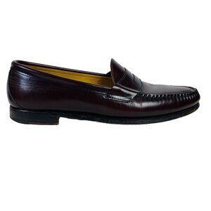 Sebago Classic Dan Loafers Size 15 E Shoe Penny Burgundy Leather Casual Preppy